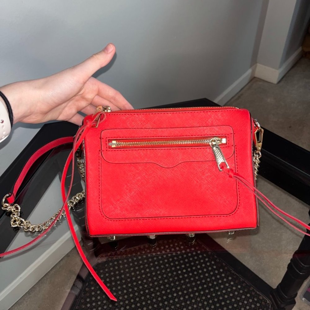 Rebecca Minkoff Avery Crossbody Bag Red with Gold Hardware